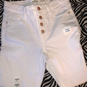 Full length white jeans size 4
